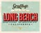 Vintage greetings from Long Beach vacation card