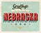 Vintage greetings from Nebraska Vacation Postcard.