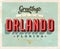 Vintage greetings from Orlando vacation card