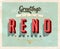 Vintage greetings from Reno vacation card