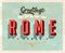 Vintage greetings from Rome, Italy vacation card
