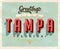 Vintage greetings from Tampa, Florida vacation card