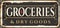 Vintage grocery decorative sign layout