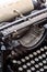 Vintage grunge typewriter closeup image