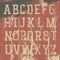 Vintage grunge western alphabet