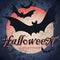 Vintage grungy Halloween design (vector)