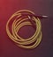 Vintage guitar cable yellow