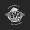 Vintage hand drawn bbq party, barbecue grill badge, label. Retro typography style. Butcher logo design with letterpress