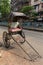 Vintage hand pull cart or Hand pull rikshaw of Kolkata, India