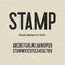 Vintage handcrafted typeface with stamp effect. vector illustration