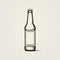 Vintage Handmade Beer Bottle Illustration With Minimalist Scottish Ale Design