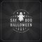 Vintage Happy Halloween Typographic Design