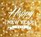 Vintage Happy new year blur lights design