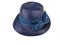 Vintage hat - blue straw dress1