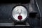 Vintage headlight of old train - spot light