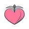 Vintage heart vector tatoo