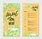 Vintage Herbal Tea Restaurant Menu Template