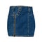 Vintage high waist jeans skirt isolated on white