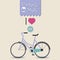 Vintage hipster bicycle background