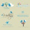 Vintage hipster logo collection for wedding photographer