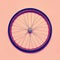 Vintage hipster photo bicycle wheel