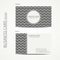 Vintage hipster simple monochrome business card