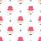 Vintage hipster symbol seamless pattern