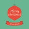 Vintage holidays graphics with text. Merry christmas retro