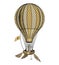 Vintage hot air balloon or aerostat, vector illustration