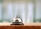 Vintage hotel reception service desk bell