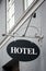 Vintage hotel sign