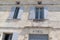Vintage hotel sign paint in ancient building in ile d Aix