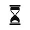 Vintage hourglass, sandglass timer, clock flat icon for apps and websites â€“ for stock