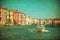 Vintage image of Grand Canal, Venice