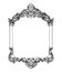 Vintage Imperial Baroque Mirror frame. Vector French Luxury rich intricate ornaments. Victorian Royal Style decor