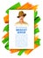 Vintage India background with Nation Hero and Freedom Fighter Bhagat Singh Pride of India