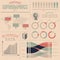 Vintage infographics design elements