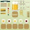 Vintage infographics set - beer icons