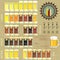 Vintage infographics set - beer icons