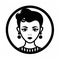 Vintage-inspired Graphic Of Girl With Heavy Earrings