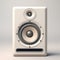 Vintage-inspired Ivory Speaker Rendering On White Background