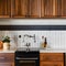 A vintage-inspired kitchen with retro appliances, subway tile backsplash, and a farmhouse sink2, Generative AI