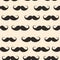 Vintage Inspired Moustache Repeating Pattern