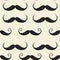 Vintage Inspired Moustache Repeating Pattern