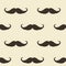 Vintage Inspired Moustache Repeating Pattern