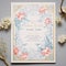 Vintage-inspired watercolor wedding invitation with Victorian elegance theme