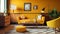 vintage interior in Mustard Yellow