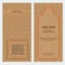 Vintage islamic style brochure and flyer design luxury template