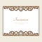 Vintage jewelry card, invitation template