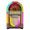 Vintage jukebox front view, 3D rendering